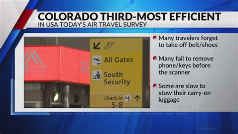 USA Today ranks Coloradans as third most efficient air travelers in the US